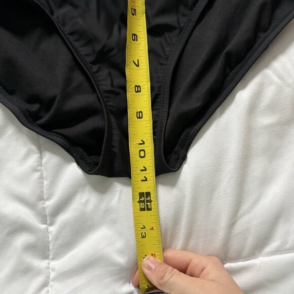 Catalina Womens Size Medium Full Coverage Bikini Bottom Black Bathing Suit - Picture 2 of 5